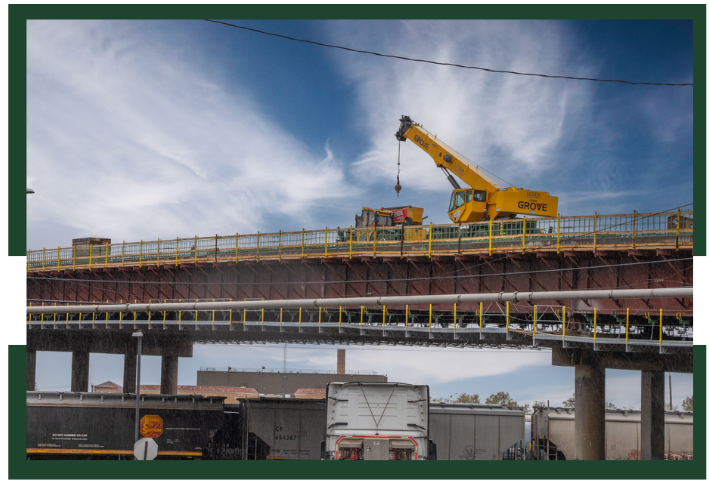 44th Avenue Bridge under construction