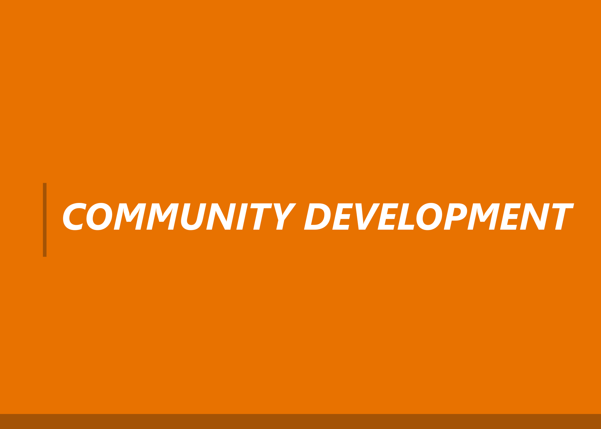 Community Development header