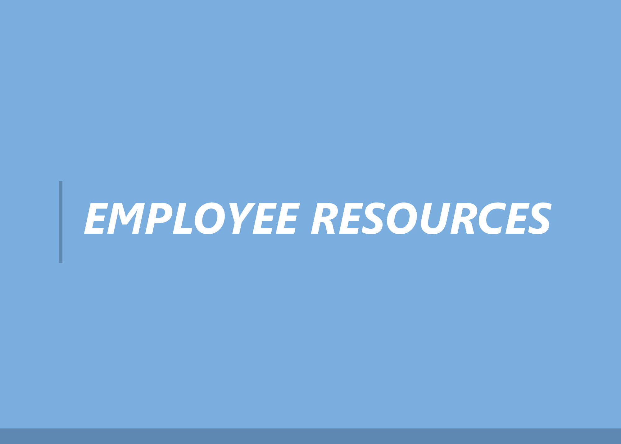 Employee Resource Header