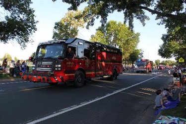 Fire Engine in Parade