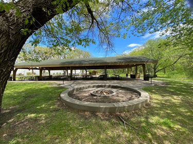 Fire pit at Locke Park