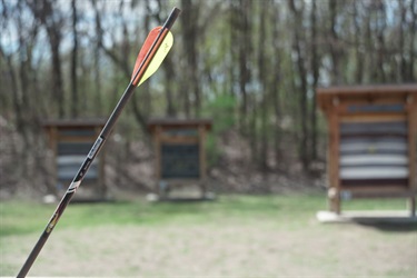 Archery stations at Locke Park