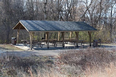 Smaller 50 person covered picnic shelter