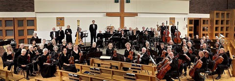 A group photo of the Northeast Orchestra