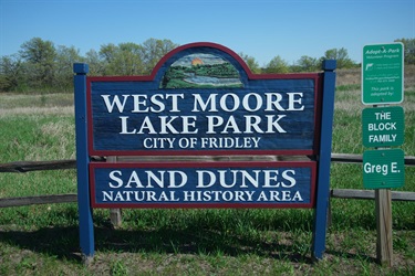 West Moore Lake Park Entrance Sign